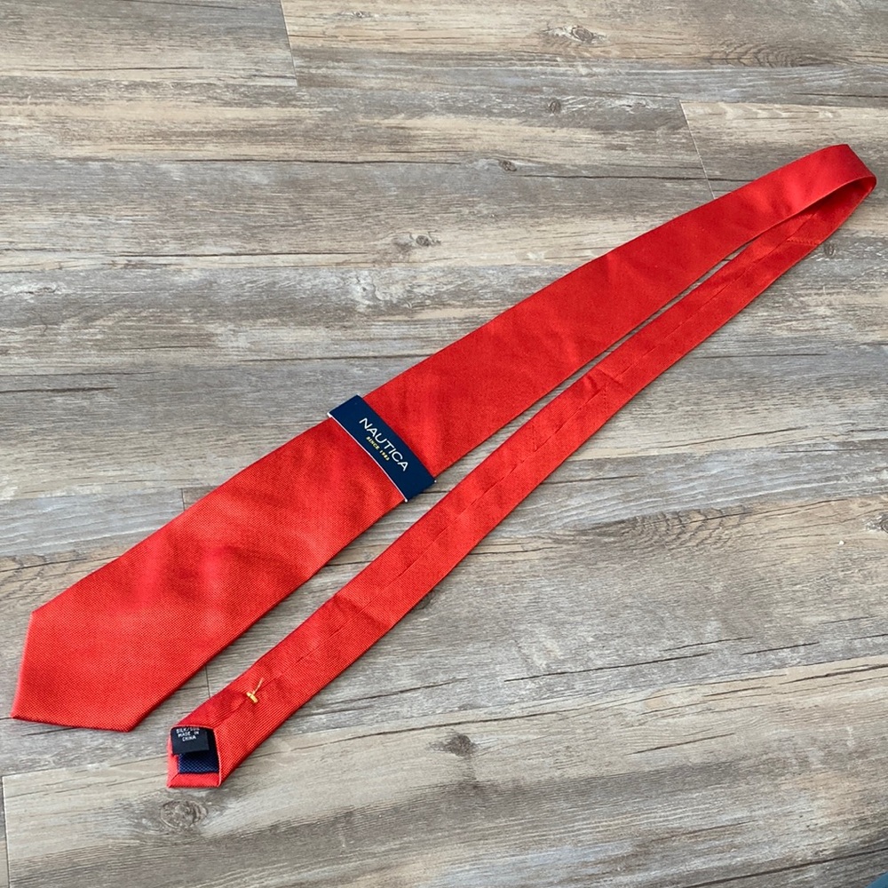 Nautical Silk Red Tie